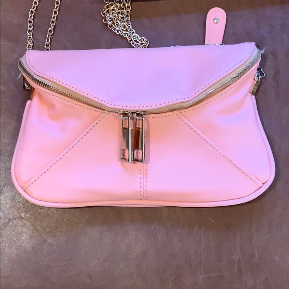 Peach crossbody bag